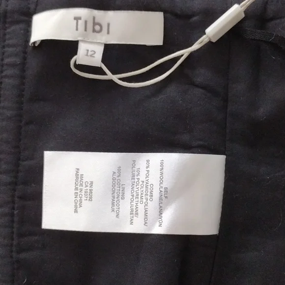 Tibi **NWT** Chester Checked Wool Corset. Size 12. - Picture 6 of 10